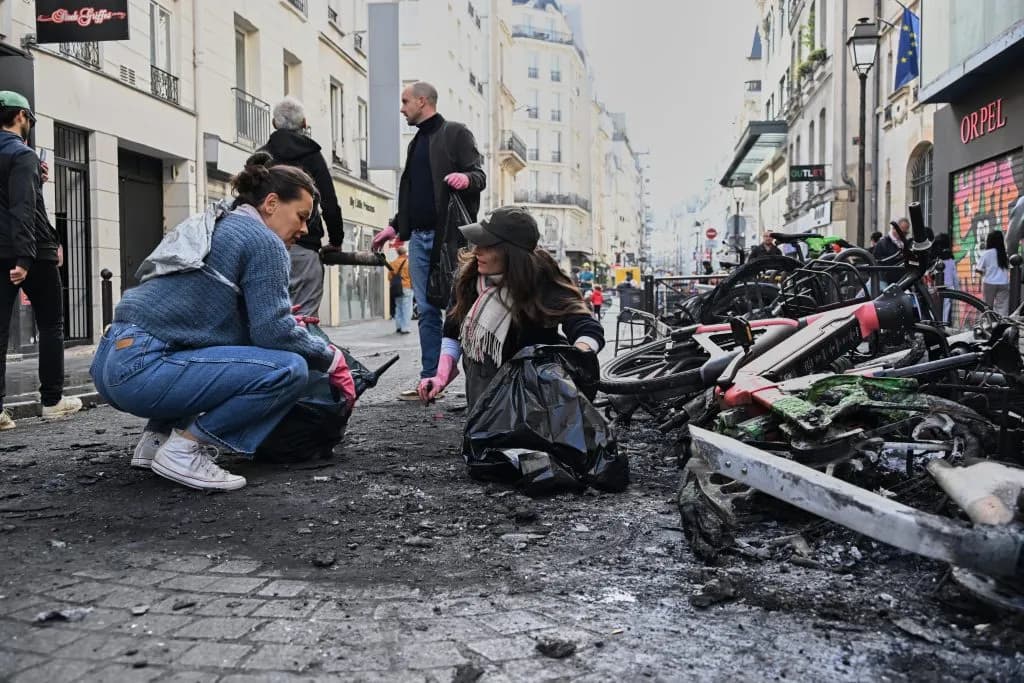 Macron Vows to Hold French Protesters Accountable for Destruction