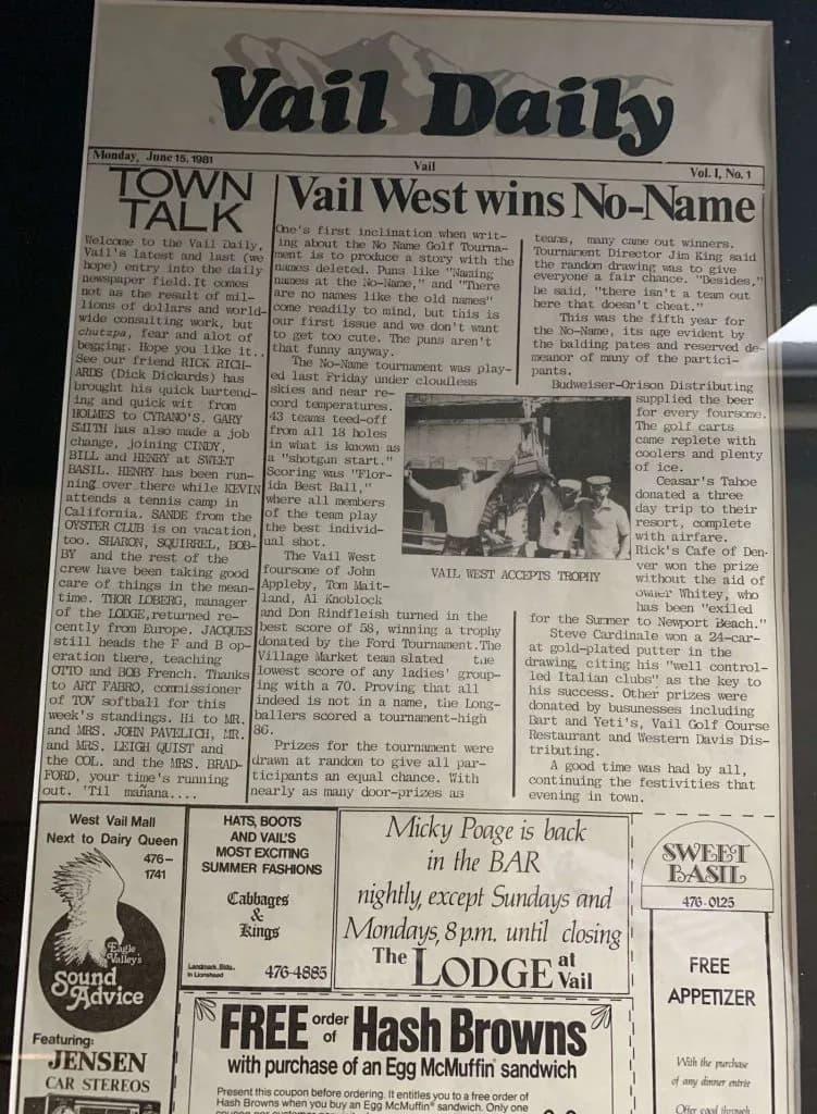 How Jim Pavelich launched the Vail Daily in 1981