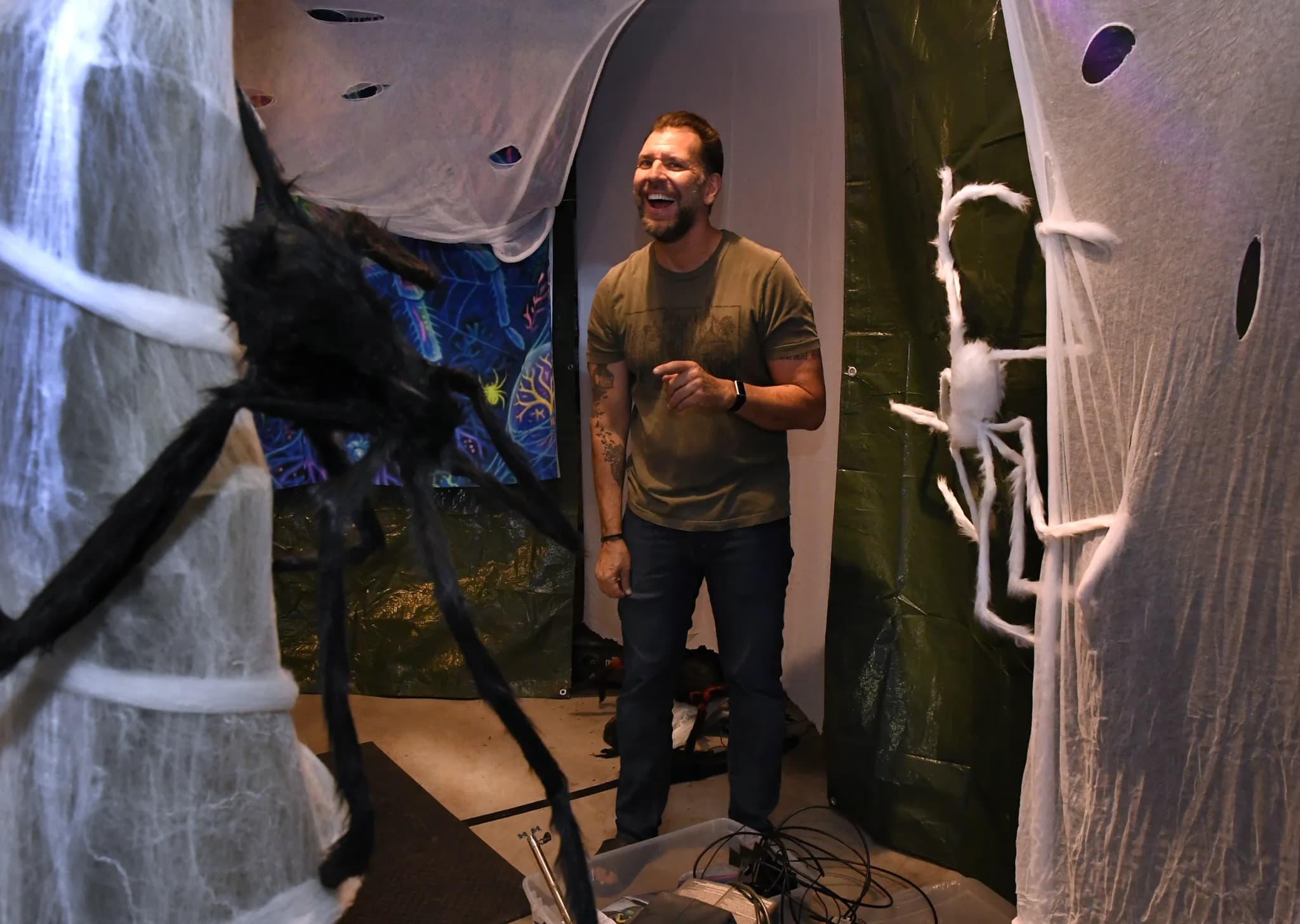 Erie Author Carter Wilson Transforms Garage Into Halloween Horror Stage