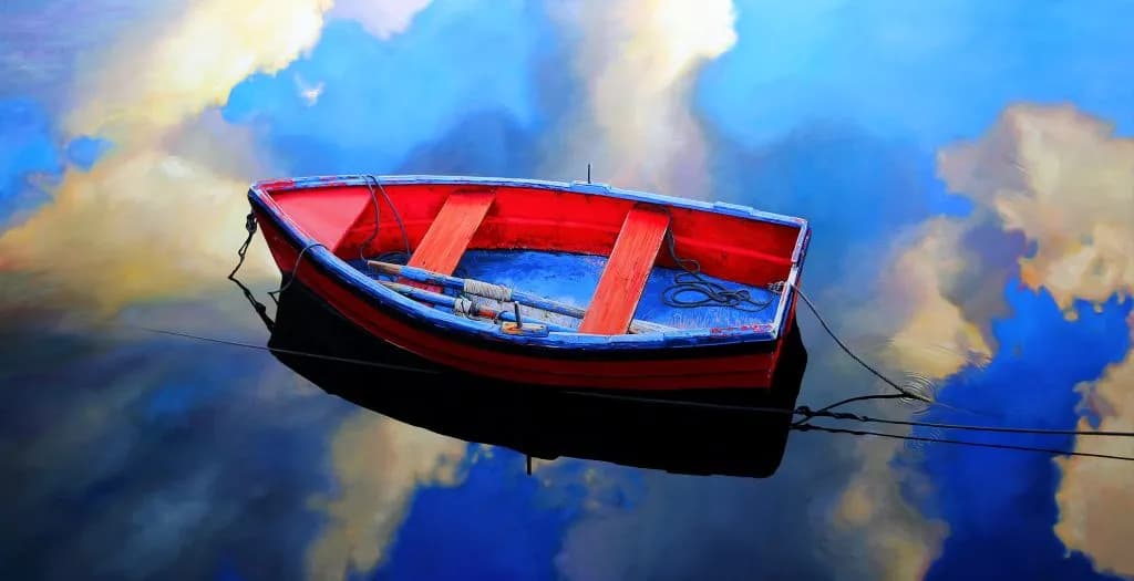 Vail Gallery Showcases Roger Johnson's Working Skiffs Series