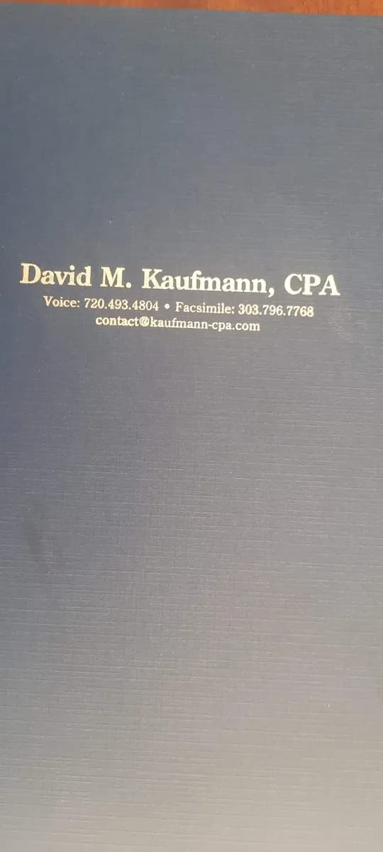David M. Kaufmann, CPA