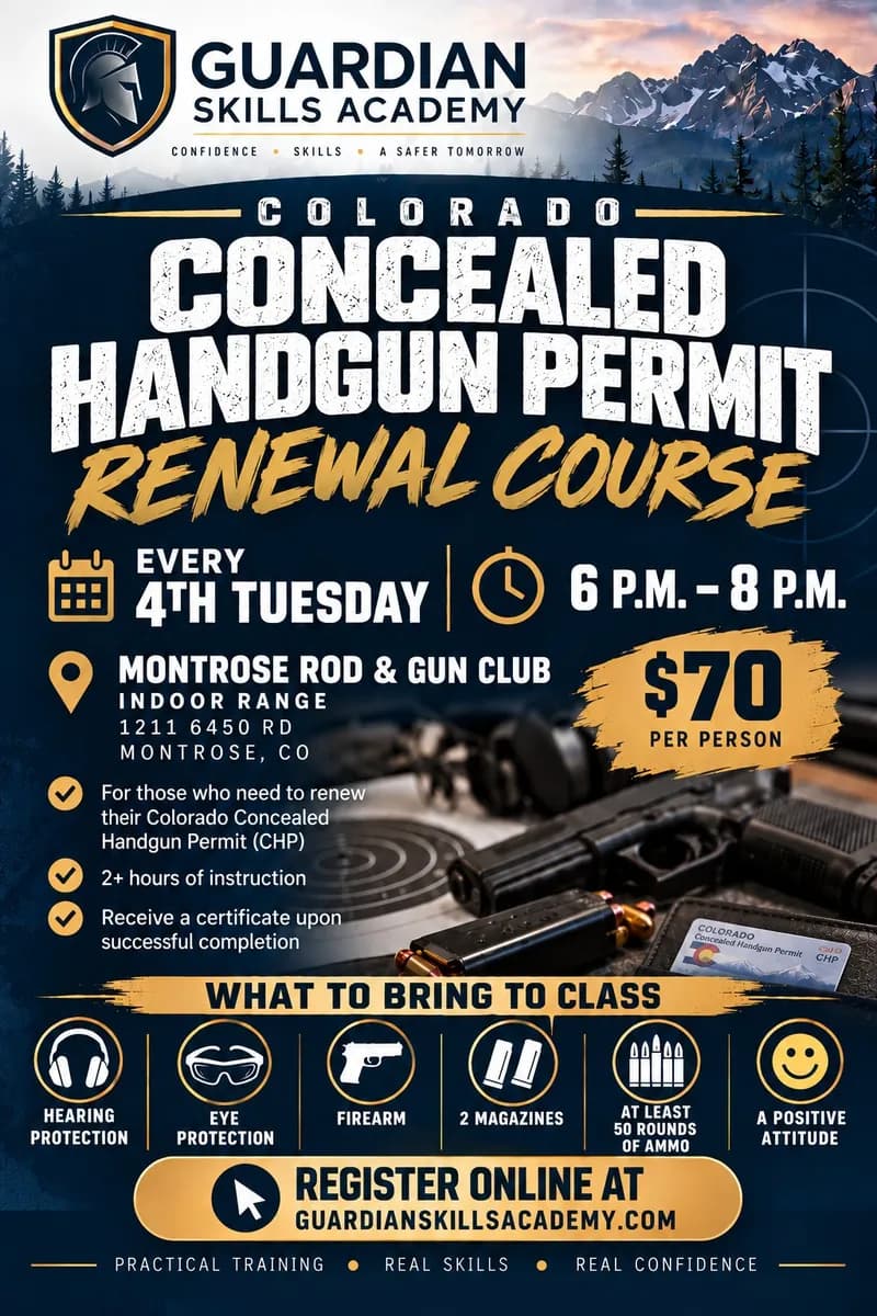 Colorado Concealed Handgun Permit Renewal Course