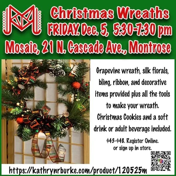 🎄 Make Christmas Wreaths at Mosaic