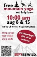 Free Mtn Yoga at CBMR