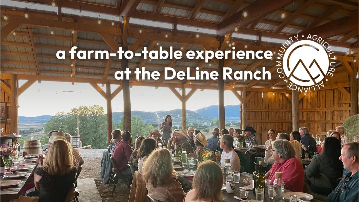 CAA Farm-to-Table Dinner at the DeLine Ranch