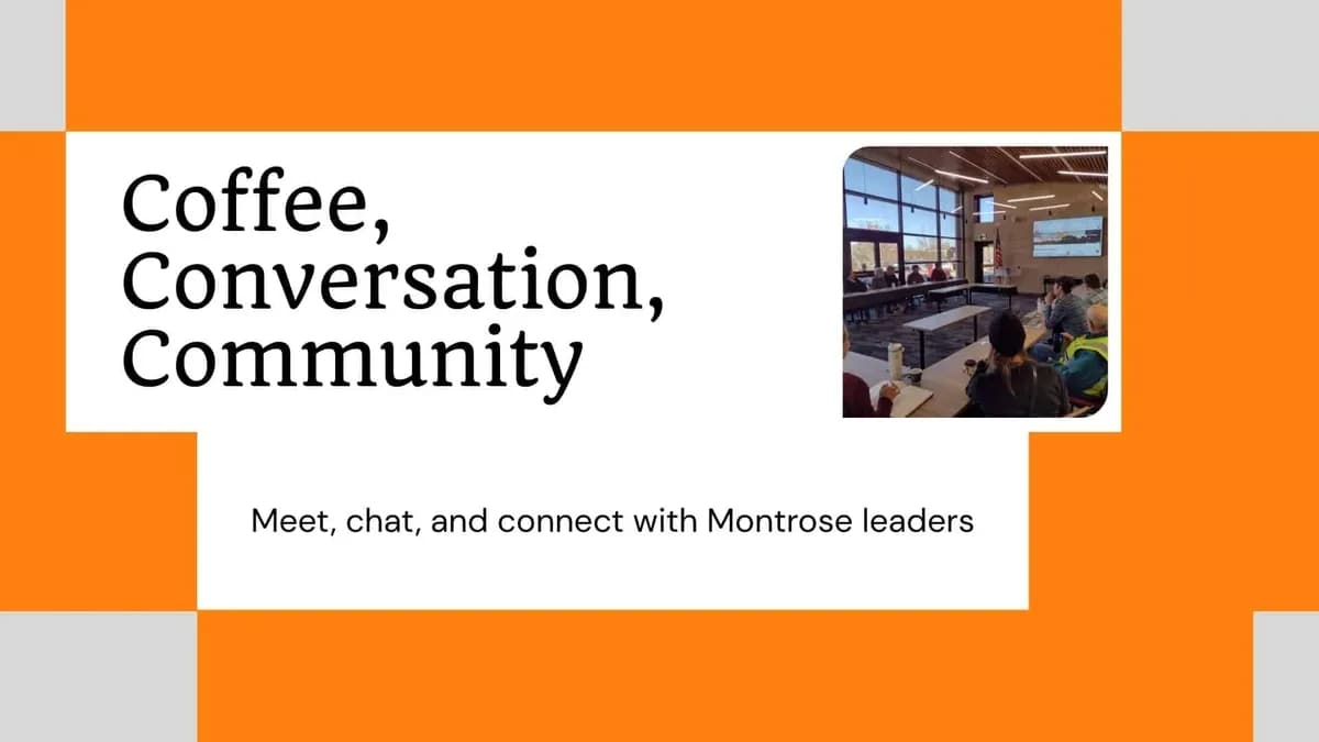 Coffee, Conversation, Community: TBD