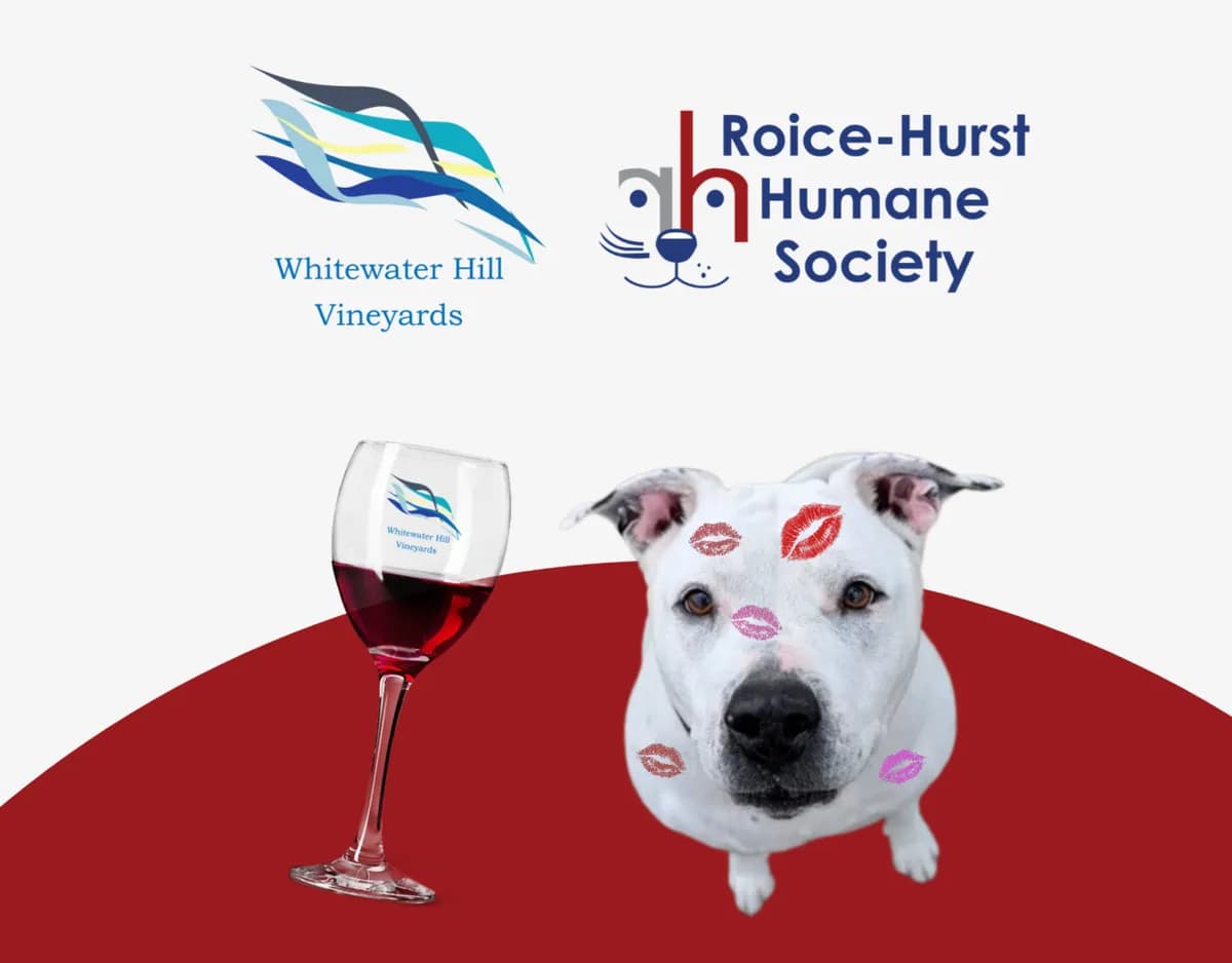 Pawcasso’s Print Shop at Whitewater Hill Vineyards benefiting Roice-Hurst Humane Society