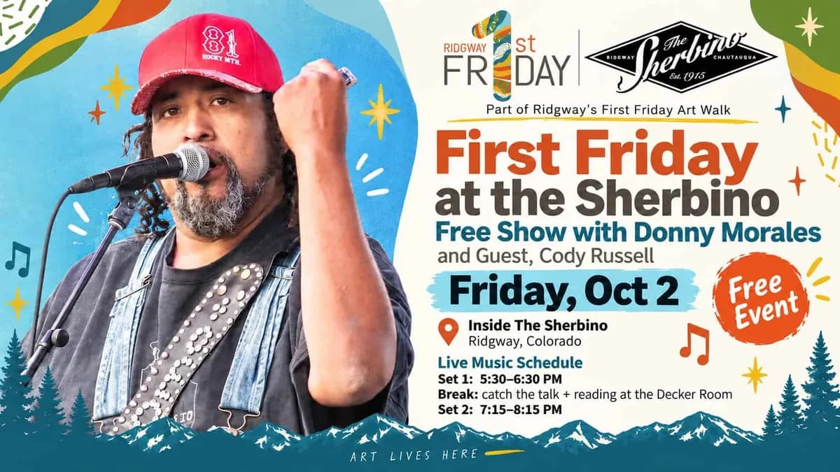 First Friday At The Sherbino: Donny Morales + Cody Russell – FREE!