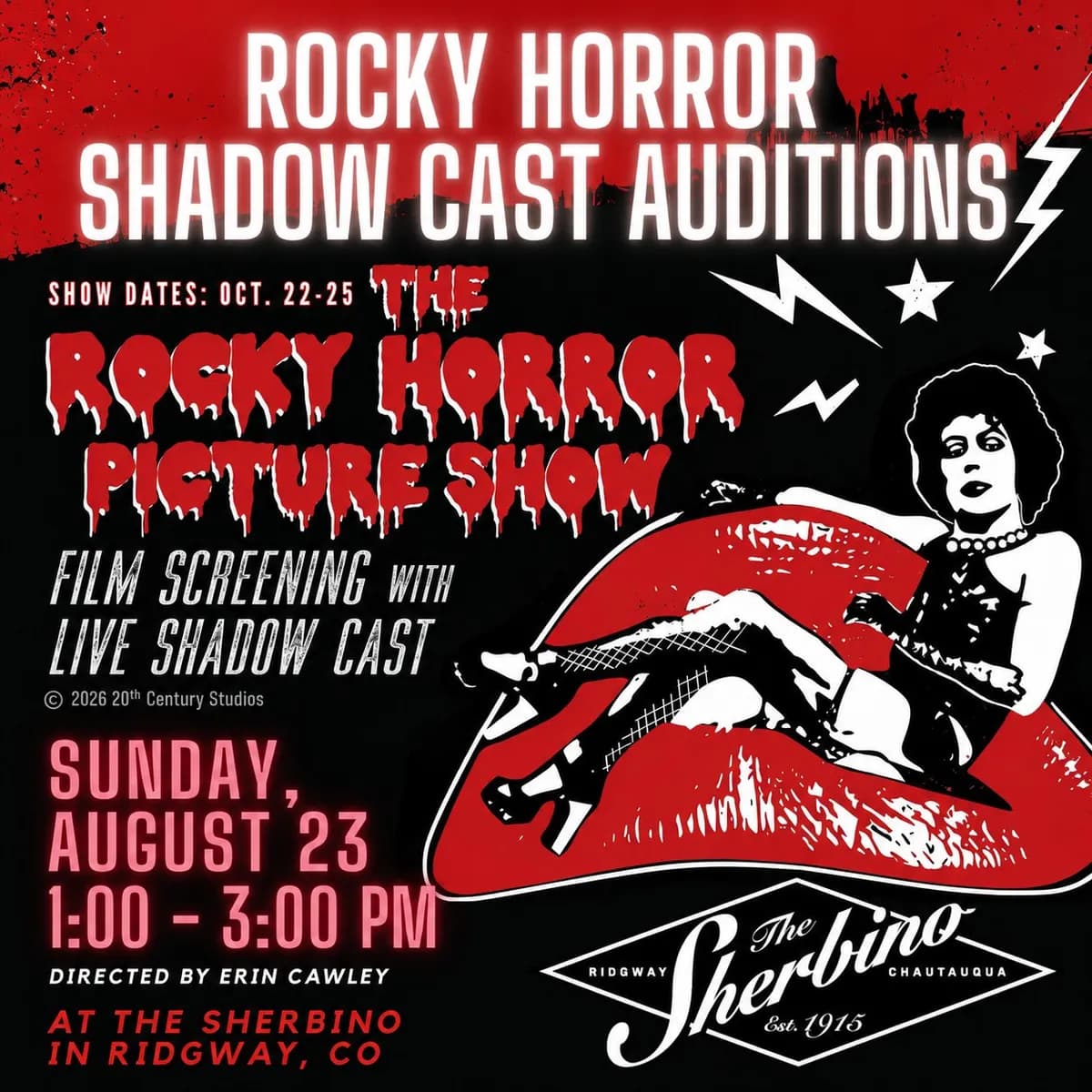 Auditions: Rocky Horror Picture Show Live Shadow Cast Edition (Show in Oct)