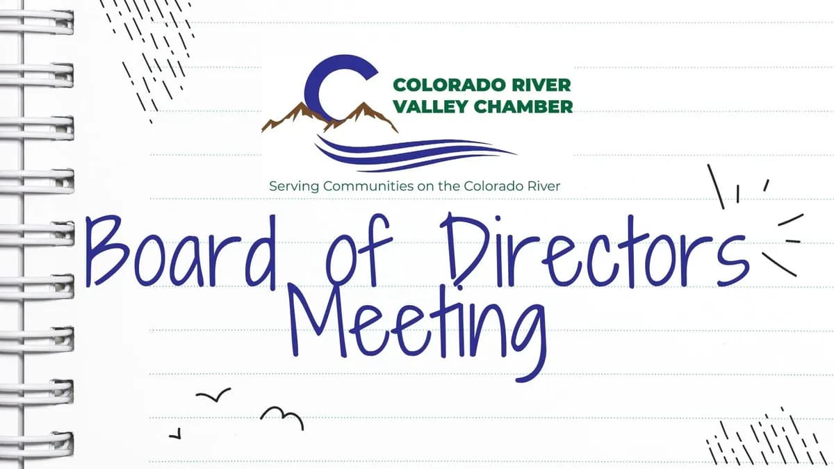 Colorado River Valley Chamber Board Meeting