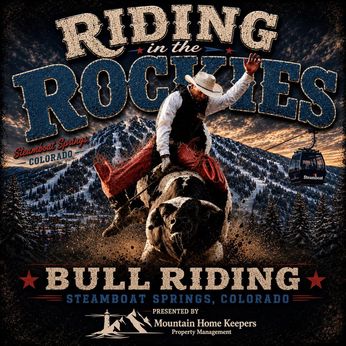 Riding in the Rockies Bullriding
