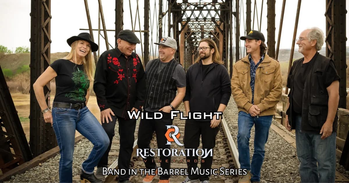 Wild Flight – Band in the Barrel Music Series At Restoration Vineyards