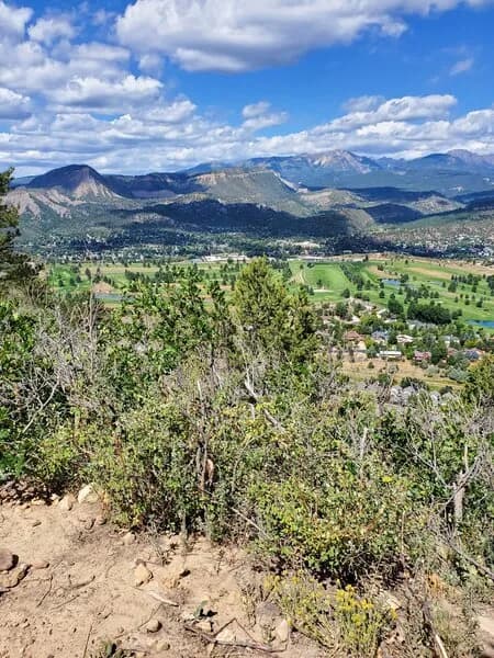 Looking South Towards Perrins Peak From Nearly The Top Of Ridgeview Trail