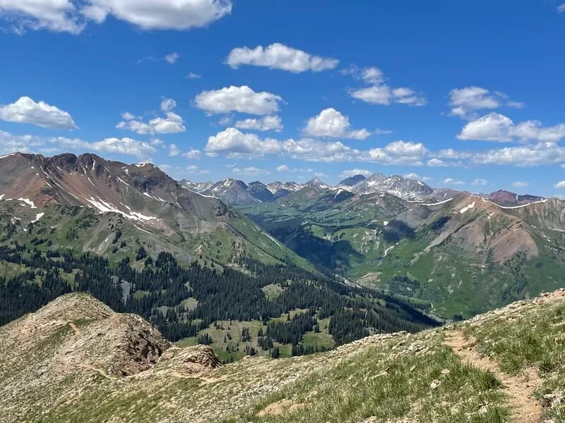 Looking Down From One Of The False Summits
