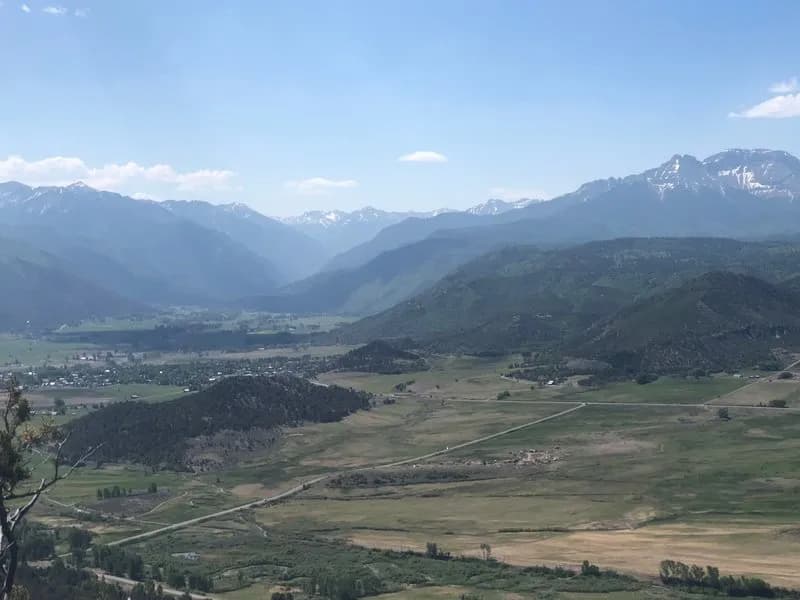 Looking South Up The Uncompahgre River Valley