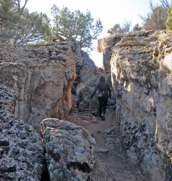 The Short Narrow Section Is A Favorite Spot Along The Trail