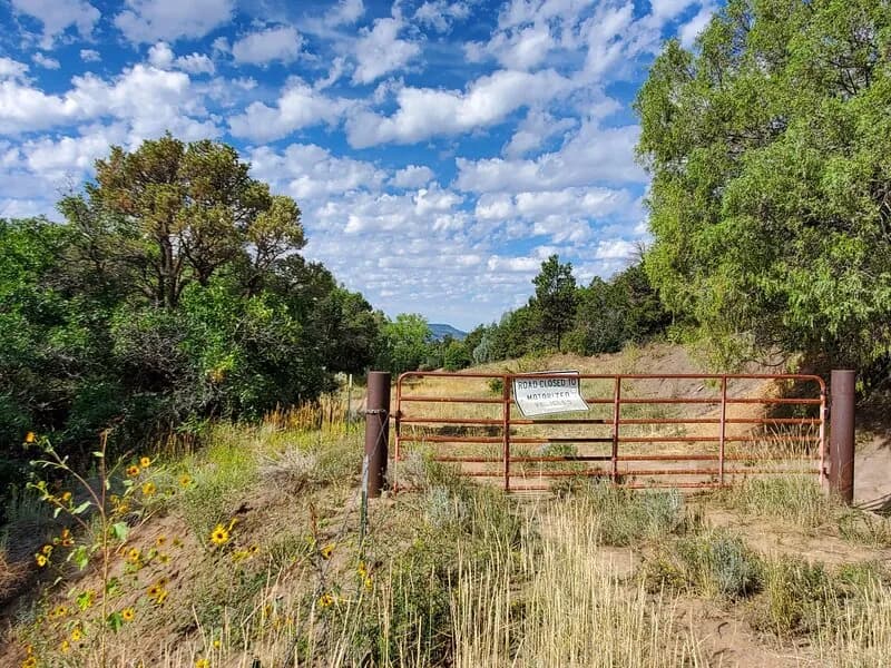 The Gate Across Horse Gulch Road
