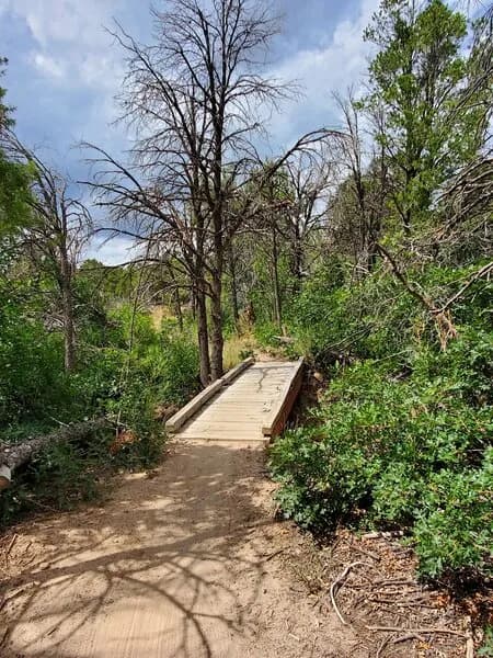 Little Bridge Over Creek Dry In Summer