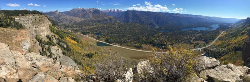 View From The Hermosa Cliffs Over The Animas River Valley Towards The Needles