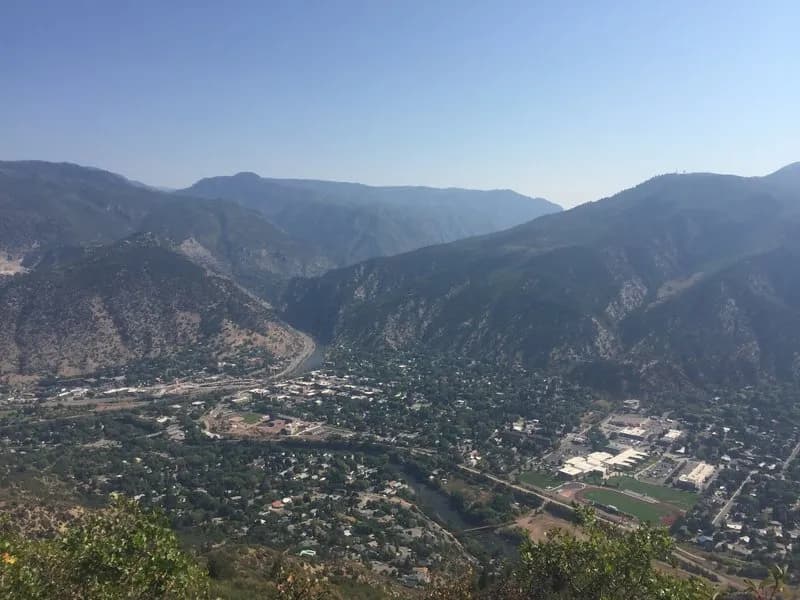 Looking Over Glenwood Springs From Red Mountain