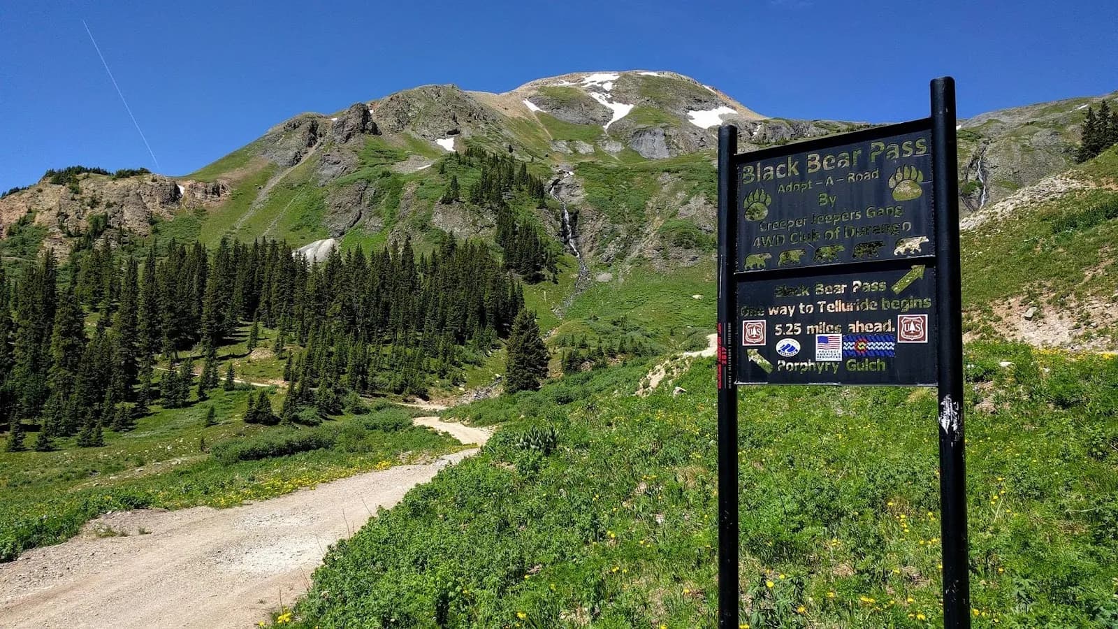Black Bear Pass Trailhead