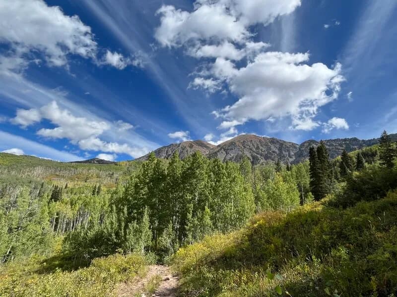 Heading East On Trail