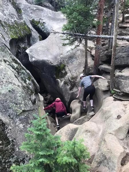 Climbing Down Into The Slot