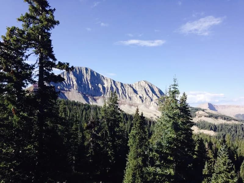 Looking South Back Towards The North Face Of Engineer