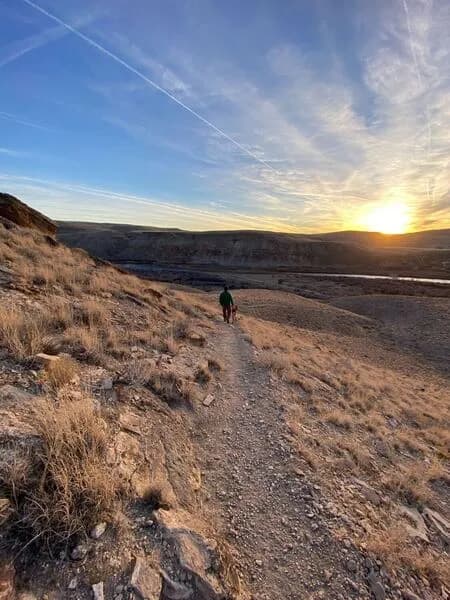 Eagle Rock Shelter Trail Leading Down Into The Gunnison Gorge
