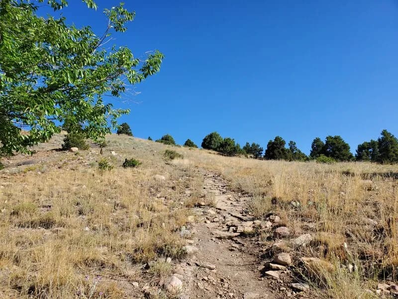 Typical Trail Surface On Smelter Steep Rocky Not Much Shade