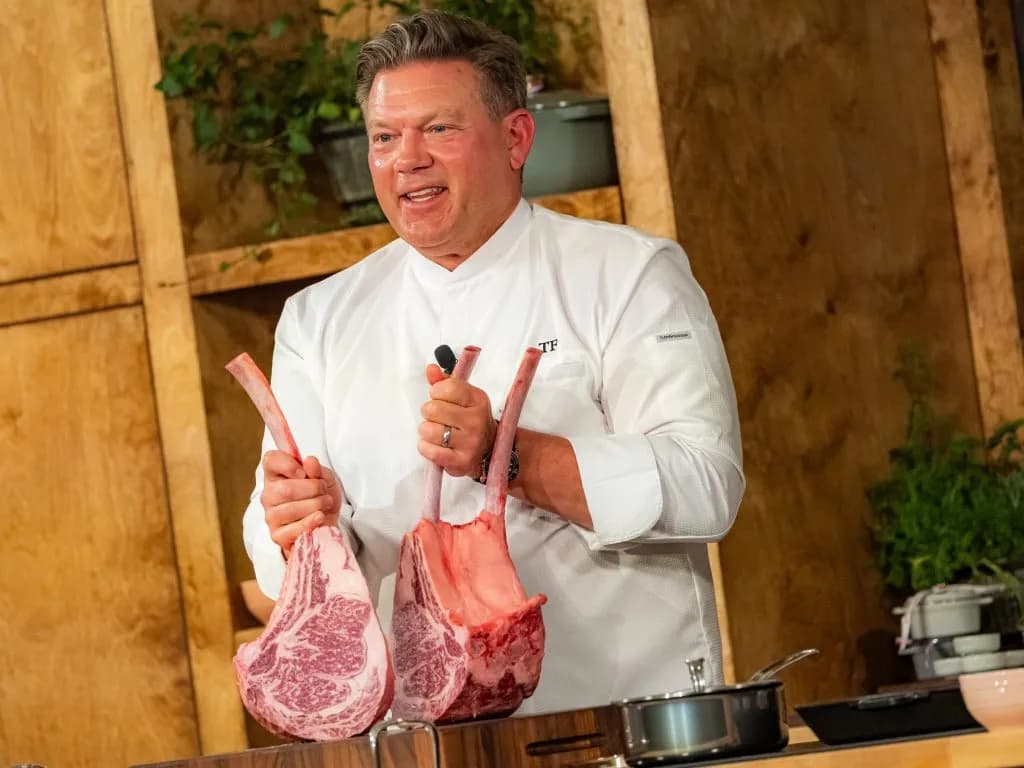 Wine Expert Mark Oldman Drinks from Stiletto at Aspen Food & Wine Classic