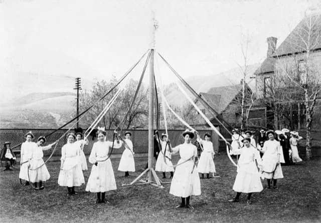 How May Day May Pole Dancing United Aspen for Decades