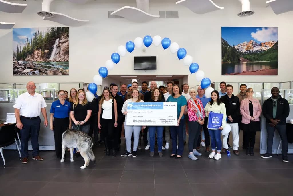 Phil Long Subaru Donates $11,000 to River Bridge Regional Center