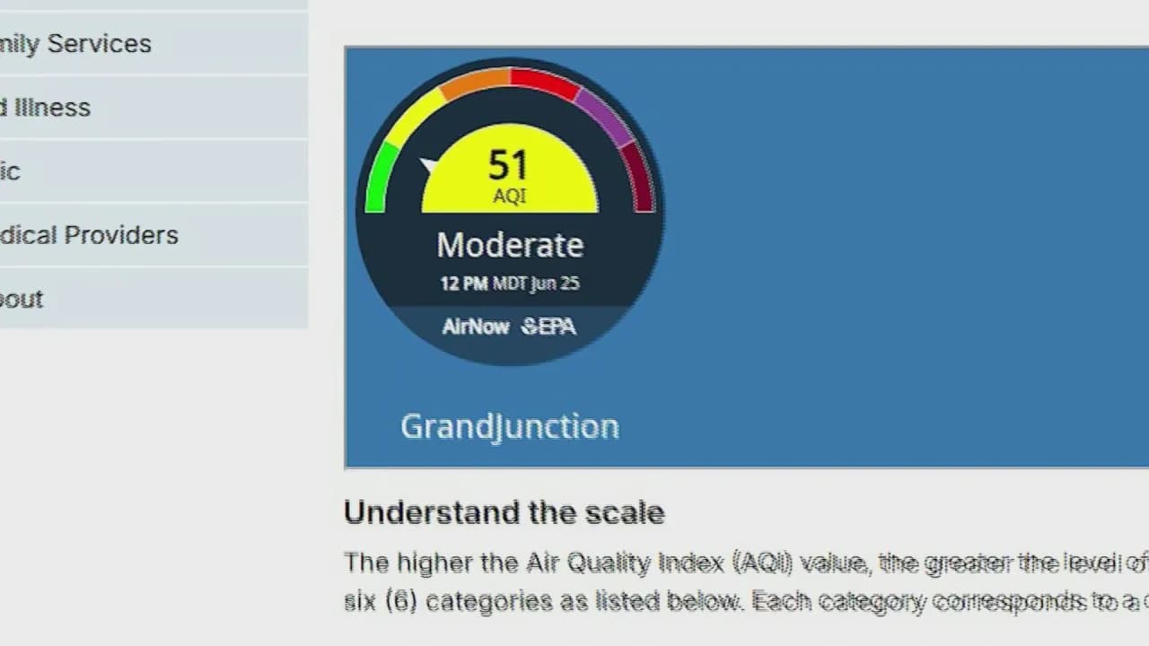 Utah Wildfire Smoke Chokes Grand Junction Air Quality