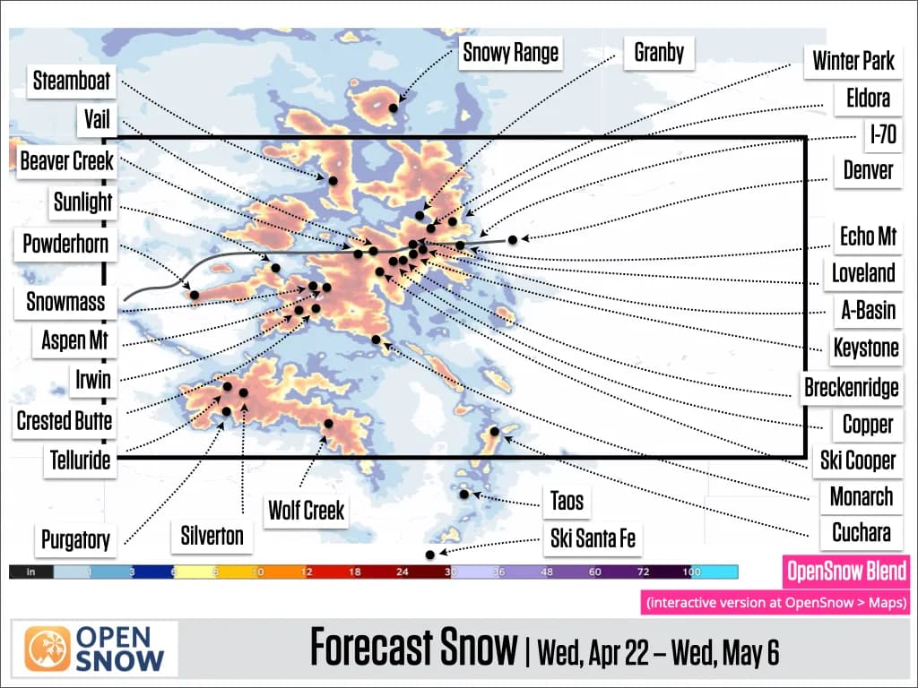 Colorado Mountains Hit with Late Snowstorms