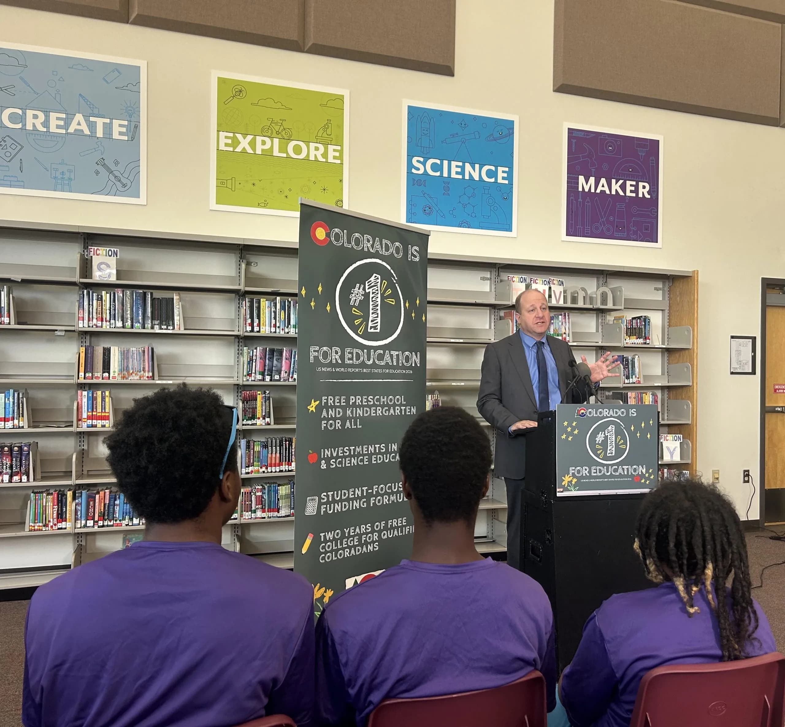 Gov. Jared Polis Celebrates Colorado’s No. 1 Education Ranking