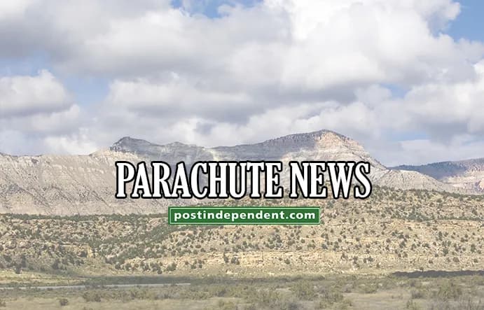 The asphalt on First Street in Parachute is cracked and tired