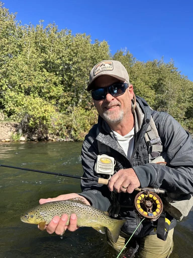 Vail Writer Lands Big Brown Trout on Provo River
