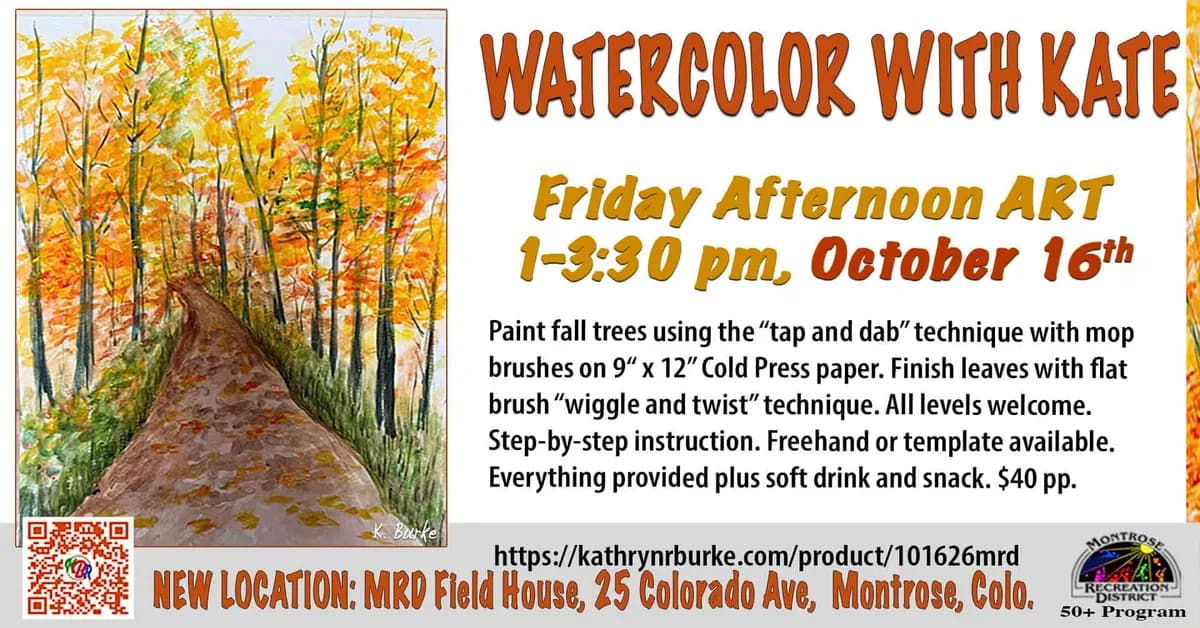 Friday Afternoon Watercolor With Kate