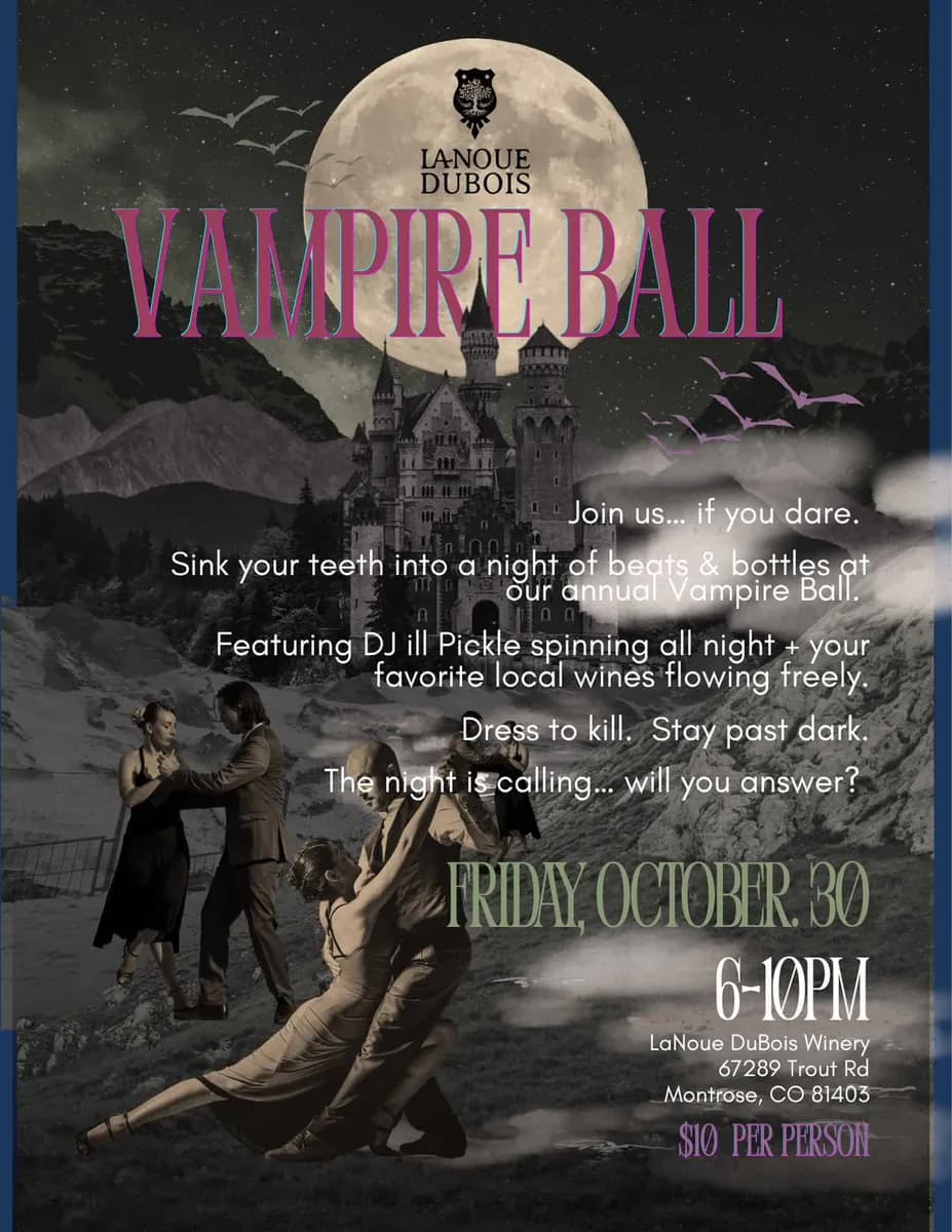 The Vampire Ball Of 2026 @ LaNoue DuBois Winery