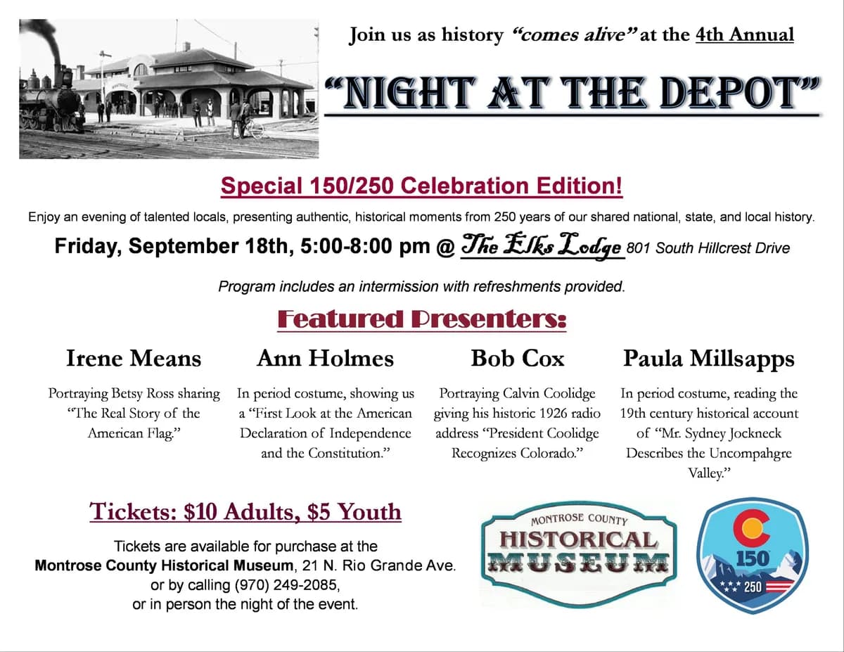 4th Annual “Night At The Depot”