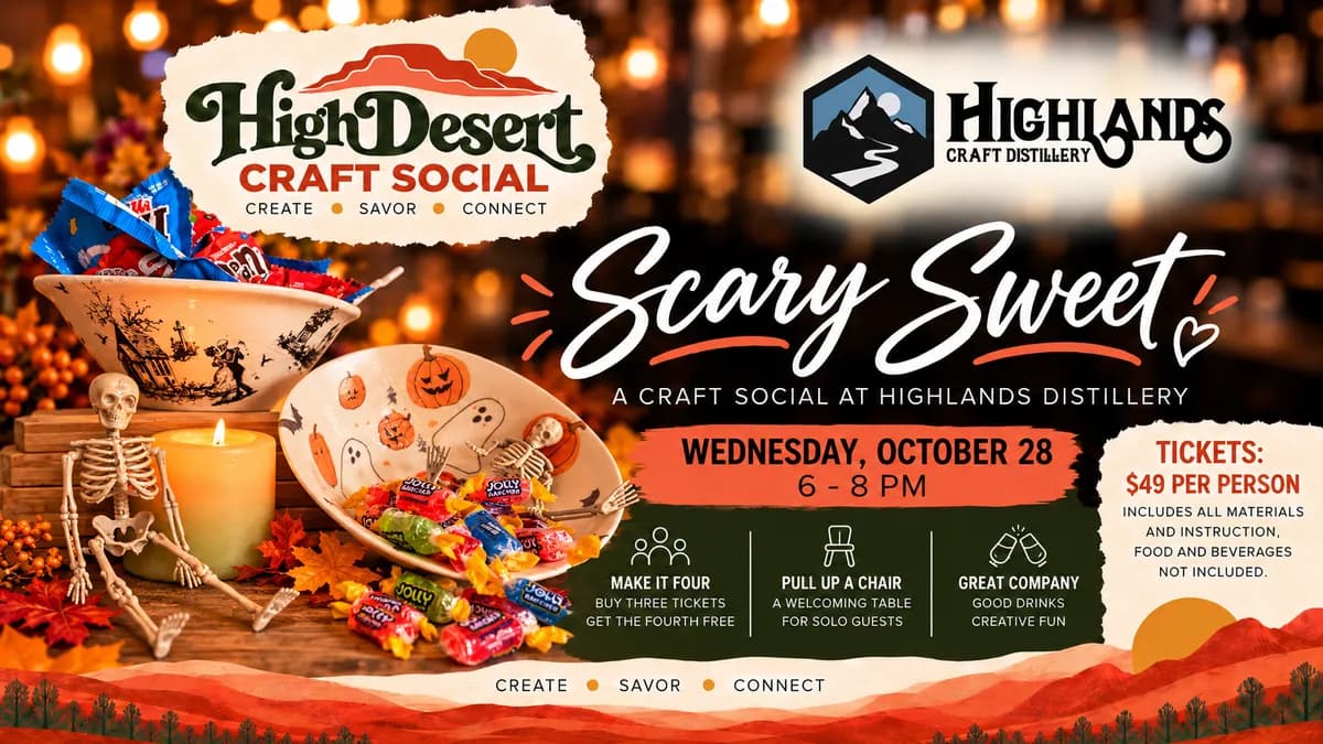 Scary Sweet: Decoupage Candy Bowl Make & Take