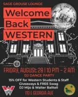 Welcome Back Western! DJ Dance Party