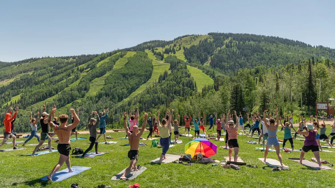 Yoga on the Mountain with Out Here Yoga