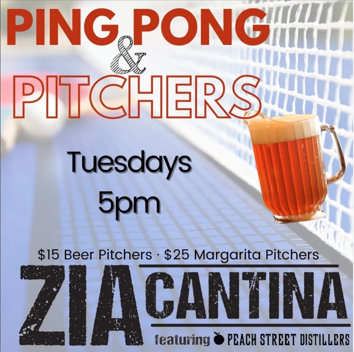 Ping Pong & Pitchers