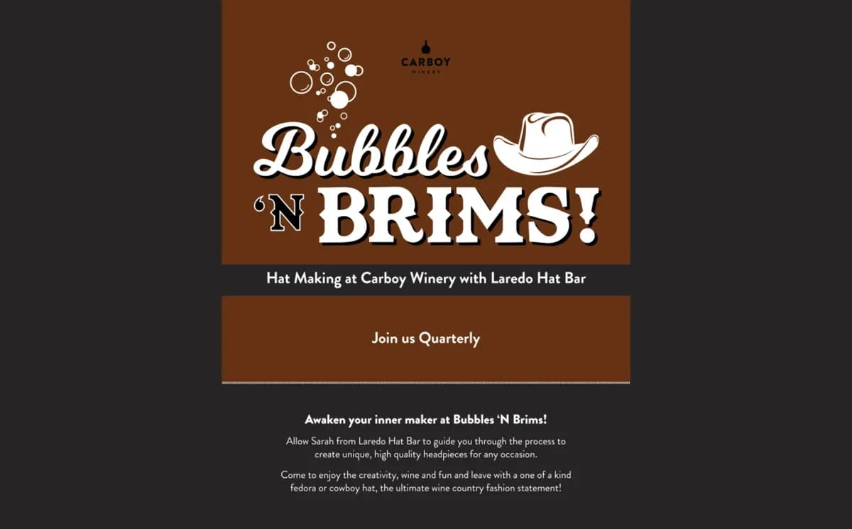 Bubbles & Brims
