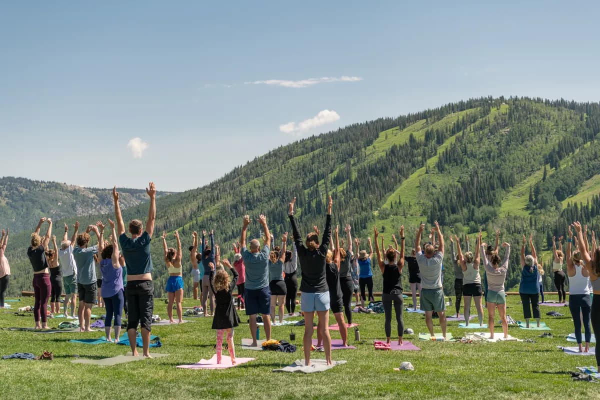 Yoga on the Mountain
