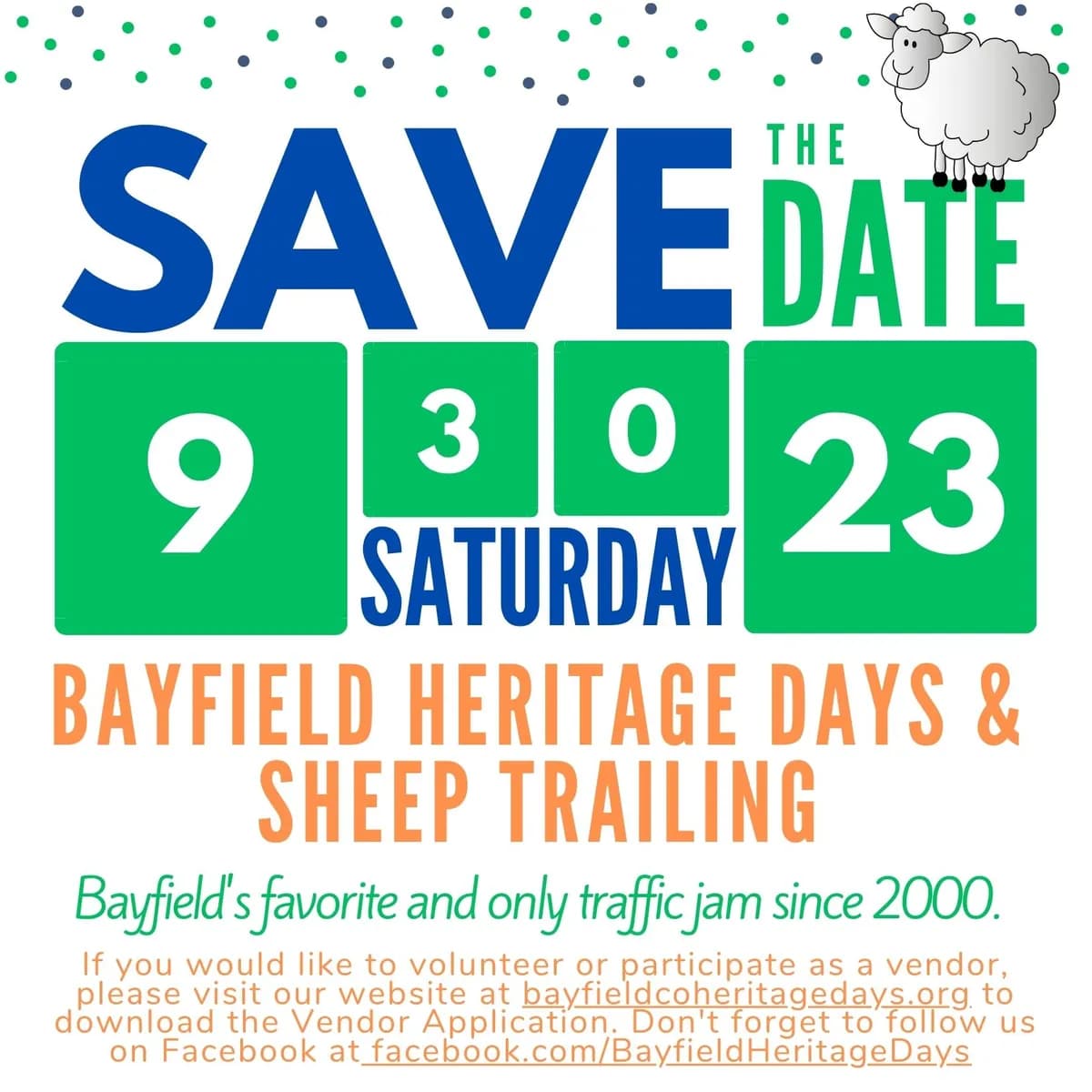 Bayfield Heritage Days and Sheep Trailing