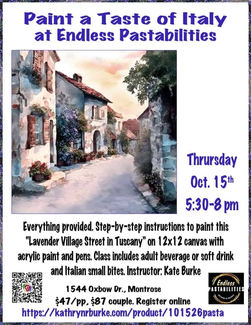 Paint A Taste Of Italy At Endless Pastabilities