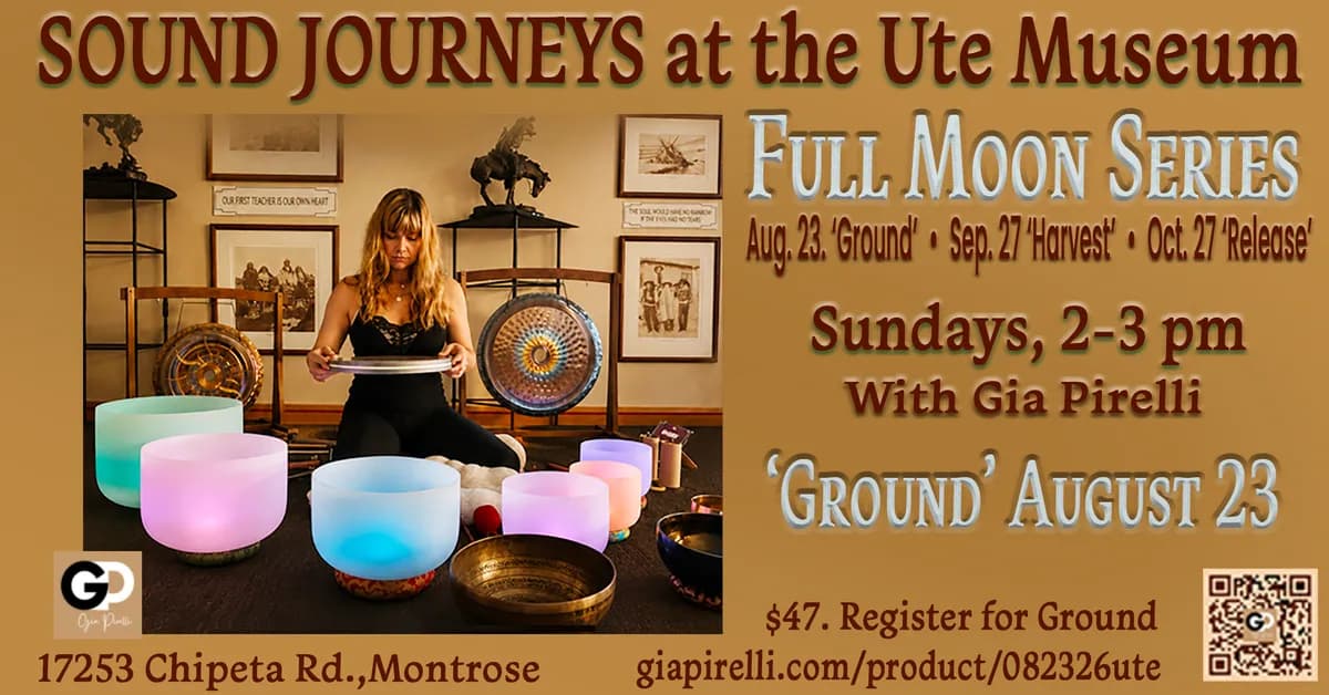 Sound Journey At Ute Indian Museum